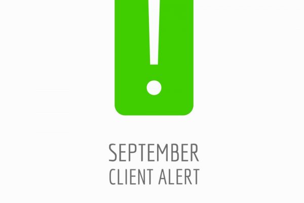 September Client Alert